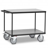 Fetra Tischwagen mit zwei Ebenen, Grey Edition