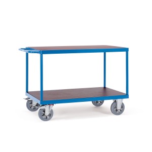 0160007701 - Schwerlast- Tischwagen mit zwei Ebenen und Schiebebügel