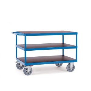 01600439 - Schwerlast- Tischwagen mit drei Ebenen und Schiebebügel