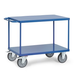 01600548 - Tischwagen mit zwei Stahlblechplattformen und Schiebebügel